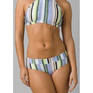 NWT Prana Presolana Morning Glory Stripe Bikini Top and Bottom Size XL